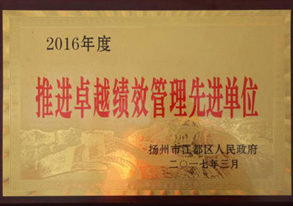 推进卓效绩效管理先进单位